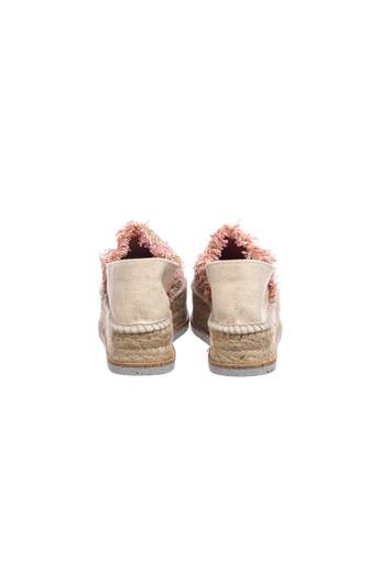 Espadrillas Scarpa Espadrilles Con Punta Chiusa In Filo, Tallone In Tessuto, Fondo In Corda E Gomma Riciclata. Altezza 4,5 Cm.