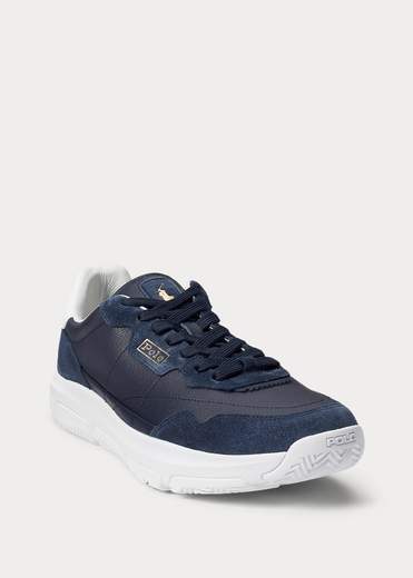 Polo Ralph Lauren Sneaker Spa Racer 100 Pelle E Camoscio