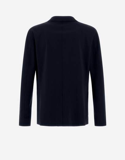 Herno Blazer In Scuba Leggero Non Lavato