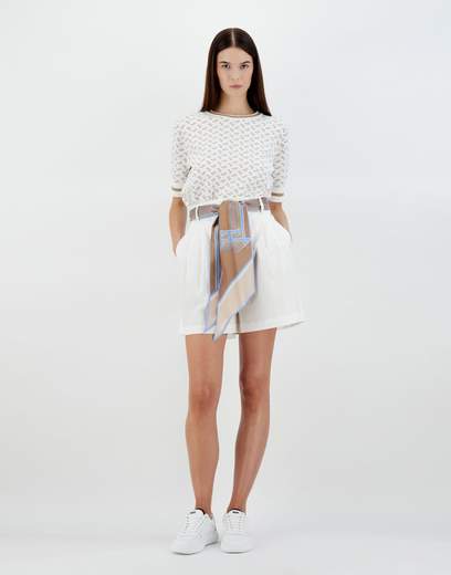 Herno Shorts In Light Cotton Stretch