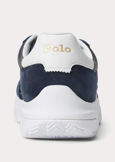 Polo Ralph Lauren Sneaker Spa Racer 100 Pelle E Camoscio