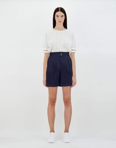 Herno Shorts In Light Cotton Stretch