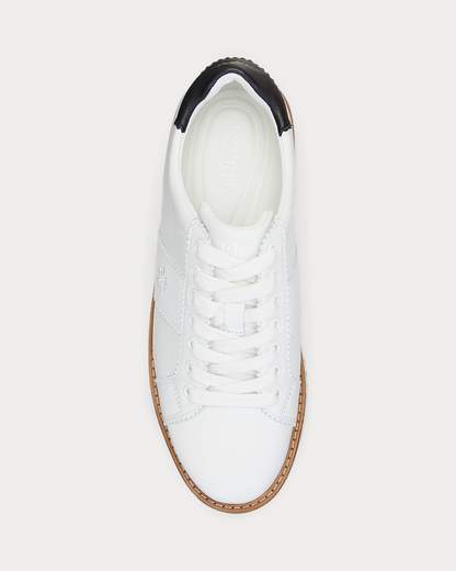 Lauren Ralph Lauren Sneaker Amelia In Pelle Con Plateau