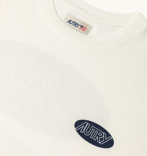 Autry T-shirt In Cotone Label Per Il Tempo Libero
