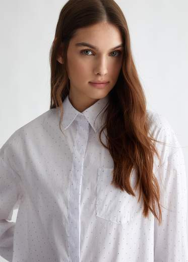 Liu°jo Camicia Over Con Mini Borchie