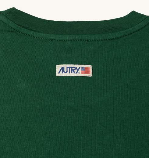 Autry T-shirt In Cotone Label Per Il Tempo Libero