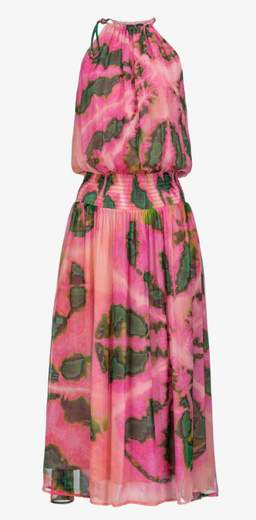 PINKO FASANO ABITO CREPONNE ST. TIE DYE DONNA