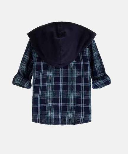 GUESS KIDS CAMICIA CON CAPPUCCIO IN FELPA BIMBO