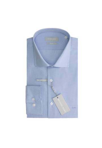MICHAEL KORS SMALL HOUNDSTOOTH SLIM SHIRT UOMO
