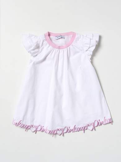 PINKO UP VESTITO POPELINE NEONATA BIMBA