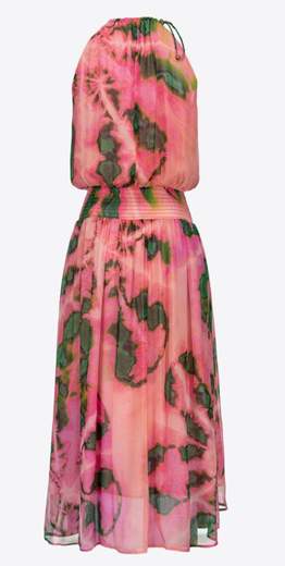 PINKO FASANO ABITO CREPONNE ST. TIE DYE DONNA
