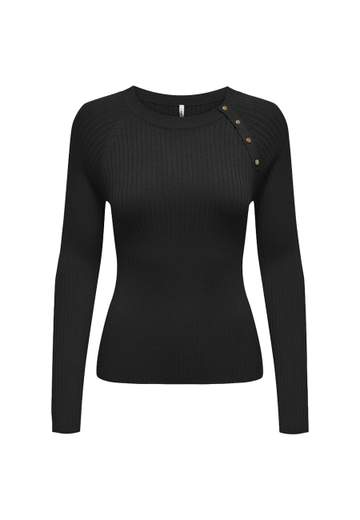 ONLY ONLMEDDI LS BUTTON DETTAIL O-NECK DONNA