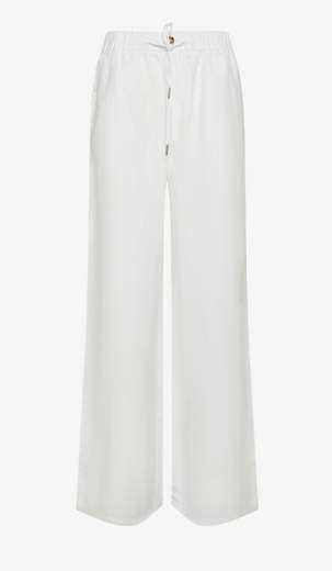 SUN68 PANT LINEN COULISSE DONNA