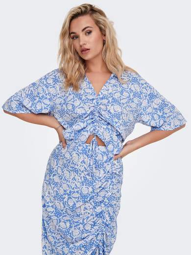 ONLY ONLMARGOT LIFE 2/4 RUCHING SHIRT PTM DONNA