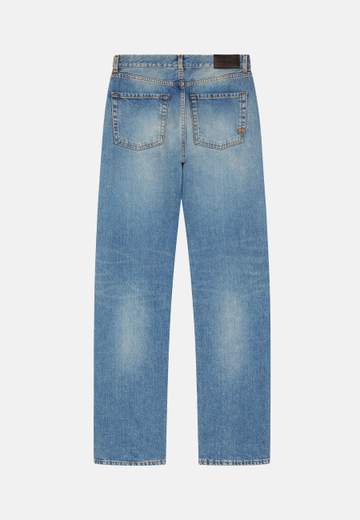 PINKO LEYDA LOOSE DENIM VINTAGE MEDIO CHIARO DONNA