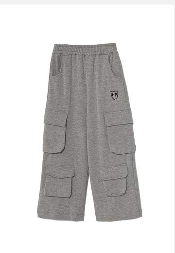 PINKO UP STRETCH FLEECE CARGO PANTS GIRL BAMBINE E RAGAZZE