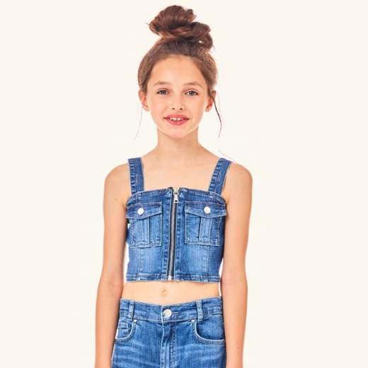 LIU JO kids TOP DENIM BAMBINE E RAGAZZE