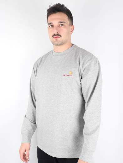 CARHARTT WIP T-SHIRT L/S AMERICAN SCRIPT T-SHIRT UOMO