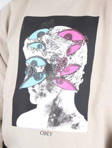 OBEY FELPA OBEY EYES MASK PREMIUM CREW UOMO