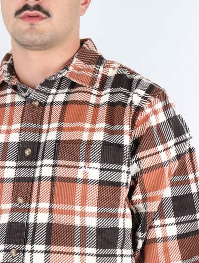 OBEY CAMICIA BENNY CORD WOVEN LS UOMO