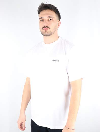 CARHARTT WIP T-SHIRT S/S SCRIPT EMBROIDERY T-SHIRT UOMO