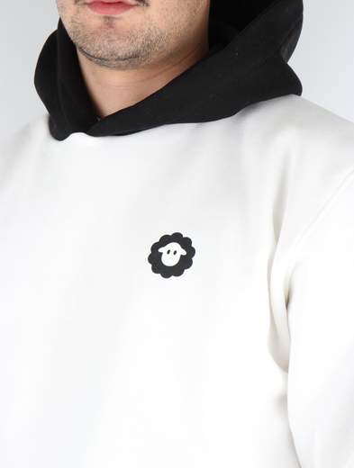 BLACK SHEEP FELPA DOUBLE HOODIE UOMO