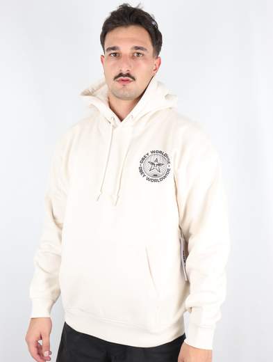 OBEY FELPA OBEY WORLDWIDE GLOBE PREMIUM HOODED FLEECE UOMO