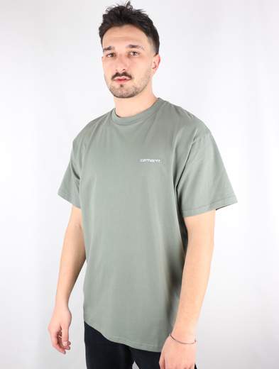 CARHARTT WIP T-SHIRT S/S SCRIPT EMBROIDERY T-SHIRT UOMO
