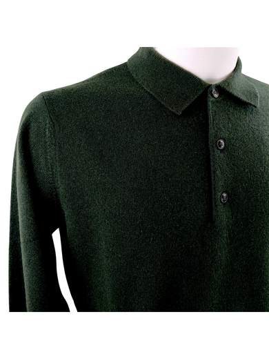 JEORDIE'S POLO MERINO CASHMERE