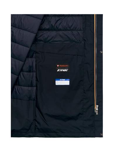 K-WAY GIACCONE ZIP CAPPUCCIO TECNICO
