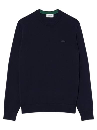 LACOSTE MAGLIA GIROCOLLO PURA LANA RASATA