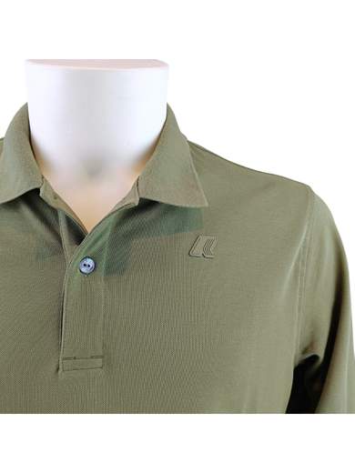 K-WAY POLO PIQUET COTONE MANICA LUNGA