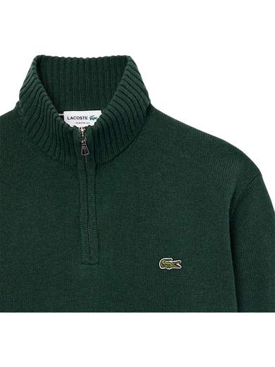 LACOSTE MAGLIA MEZZA ZIP PURA LANA