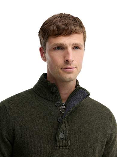 BARBOUR MAGLIA MEZZA ZIP PURA LANA