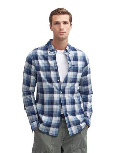 BARBOUR CAMICIA BOTTON DOWN PURO COTONE