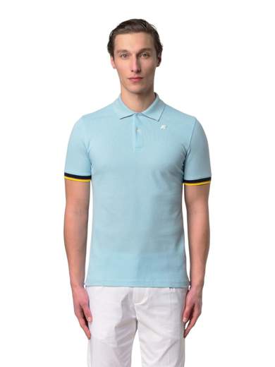 K-WAY POLO PIQUET PURO COTONE MANICA CORTA