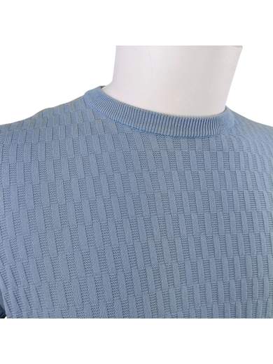 JEORDIE'S T. SHIRT TRICOT LINO E COTONE LAVORATO