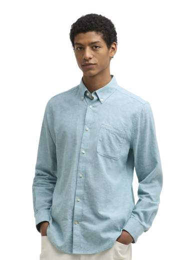BARBOUR CAMICIA BOTTON DOWN LINO E COTONE