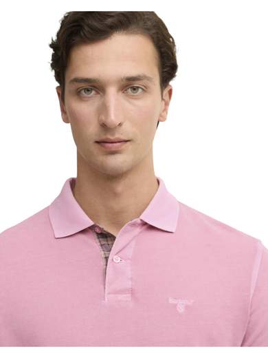 BARBOUR POLO PIQUET PURO COTONE VINTAGE MAN. CORTA