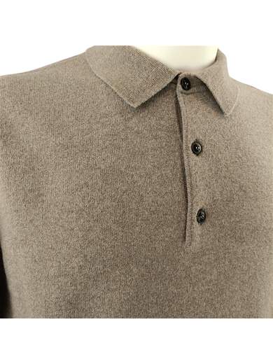 JEORDIE'S POLO MERINO CASHMERE