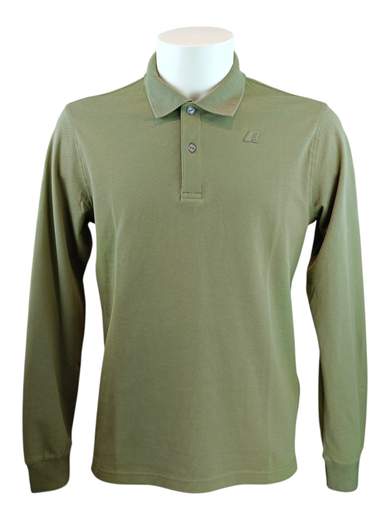 K-WAY POLO PIQUET COTONE MANICA LUNGA