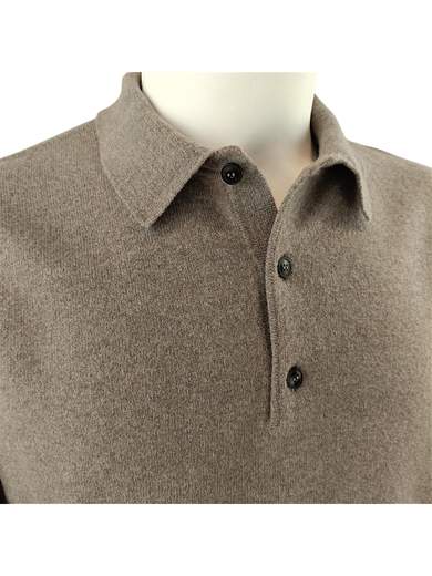 JEORDIE'S POLO MERINO CASHMERE