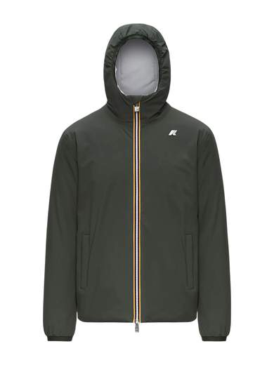 K-WAY GIUBBOTTO ZIP CAPPUCCIO REVERSIBILE