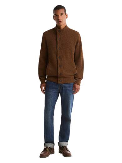 BARBOUR GIACCA ZIP MAGLIA PURA LANA