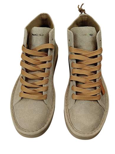 PANCHIC STIVALETTO LACCI PELLE SCAMOSCIATA