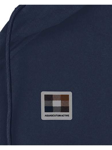 AQUASCUTUM ACTIVE BADGE HOODIE FLEECE SW016 0562