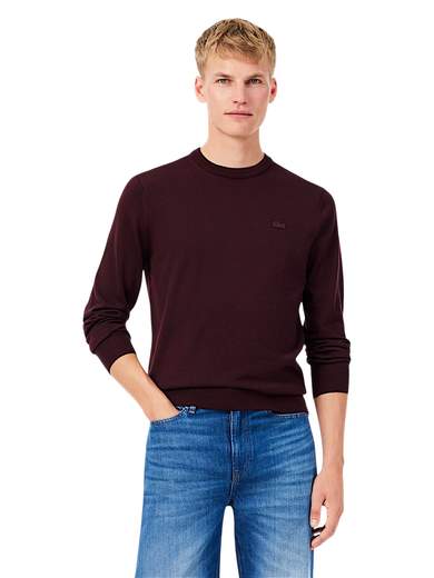 LACOSTE MAGLIA GIROCOLLO PURA LANA RASATA