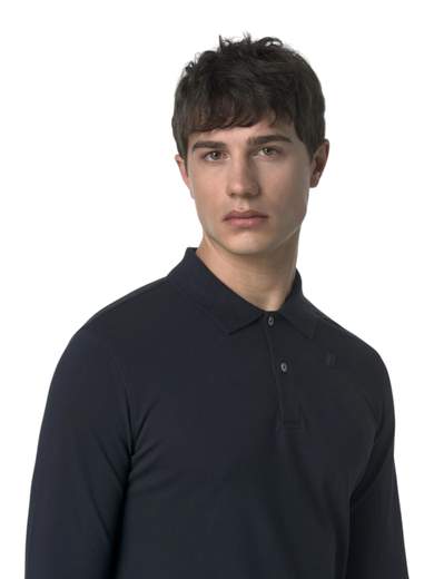 K-WAY POLO PIQUET COTONE MANICA LUNGA