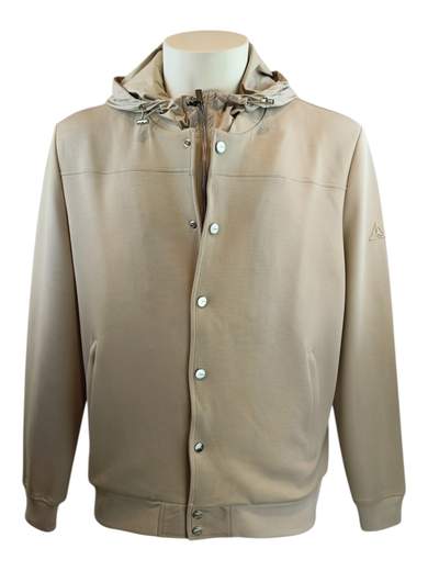 HèSKIMO FELPA ZIP JERSEY COTONE CAPPUCCIO