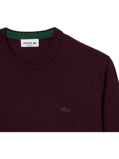 LACOSTE MAGLIA GIROCOLLO PURA LANA RASATA